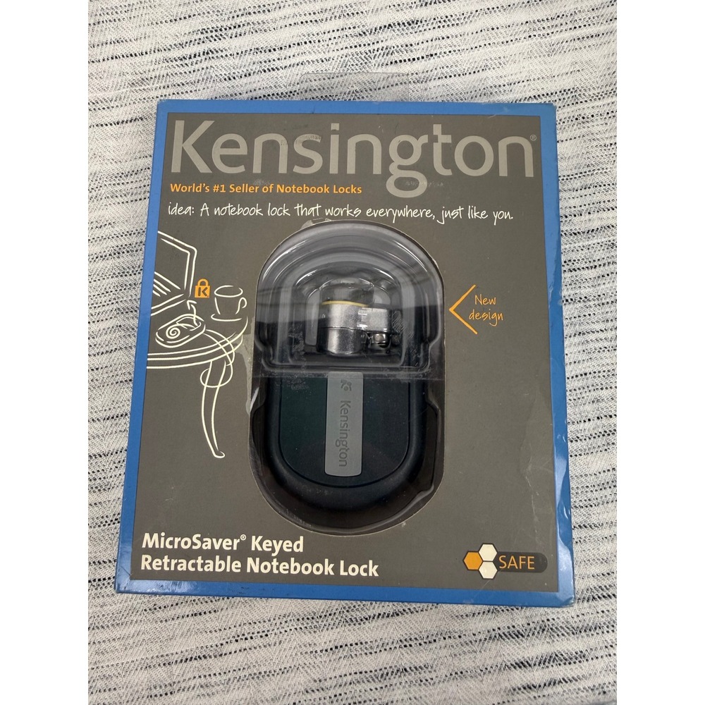 NEW Kensington Microsaver Keyed Retractable Notebook Laptop Lock Anti-theft